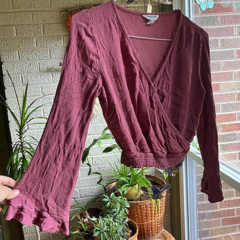 Mauve Taupe Hippie Boho Top